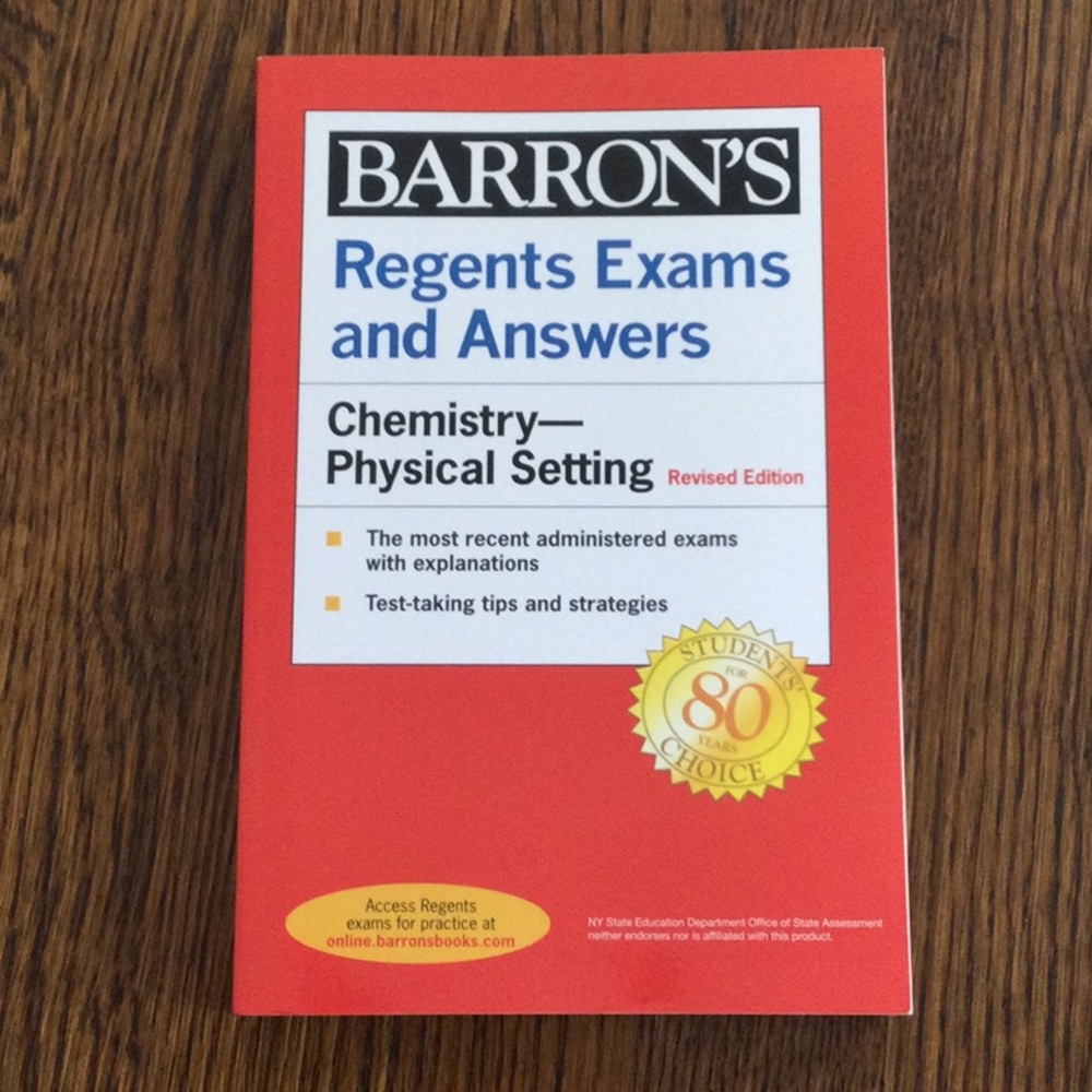 Barron's Regents Chemistry Exam Book